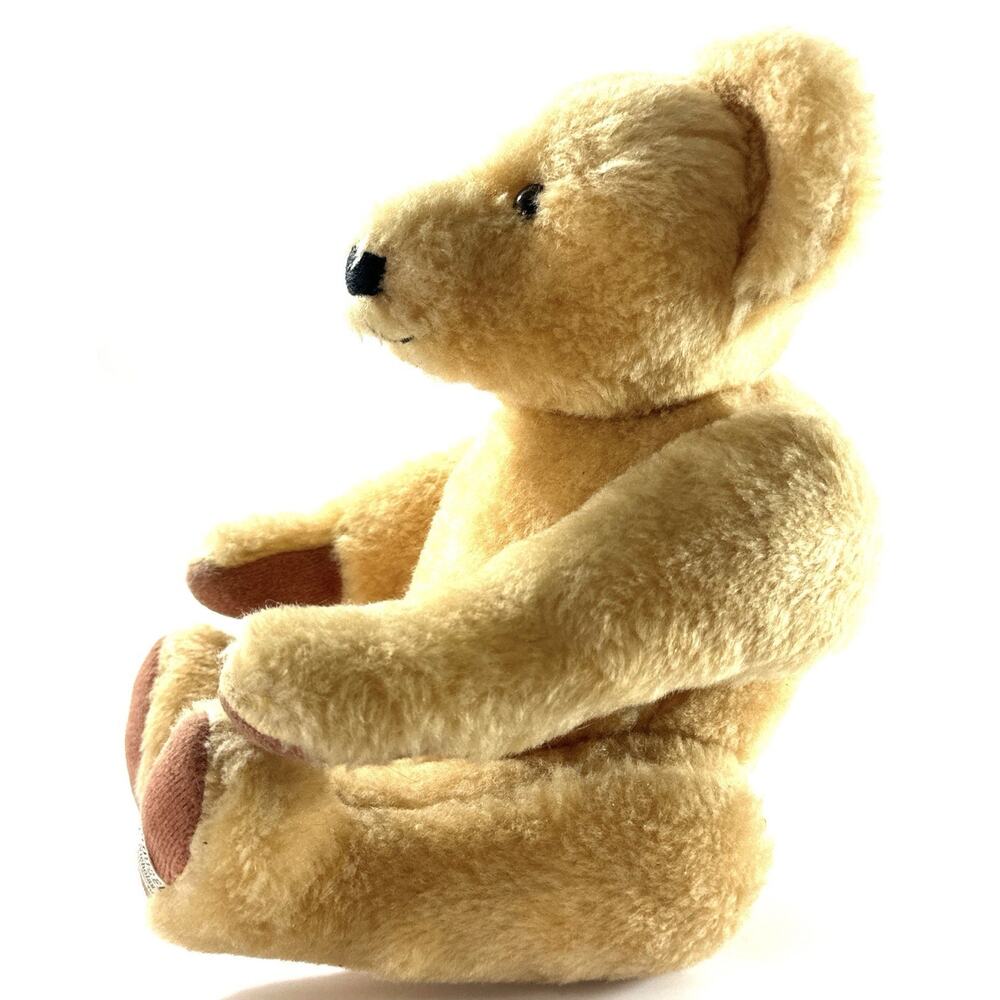 Vintage Carousel Teddy Bear Jointed Plush 12” – Midland, MI USA - Picture 7 of 8